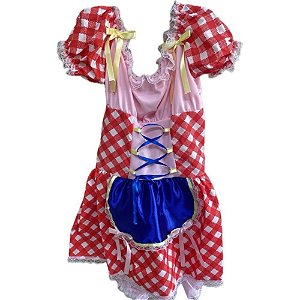 Fantasia Festa Junina Vestido Fashion Fitas P
