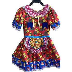 Fantasia Festa Junina Vestido Avental M