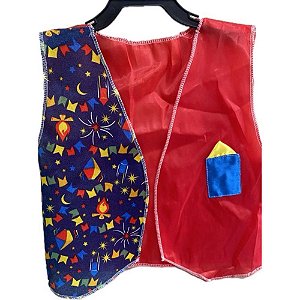 Fantasia Festa Junina Colete Junino M