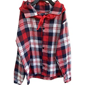 Fantasia Festa Junina Camisa Flanela com Lenço M