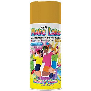 Pinta Cabelo 120ML Make Loko Brilho Dourado  Display com 12