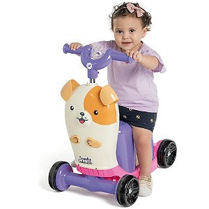 Patinete Scooty DOG Rosa 3 em 1