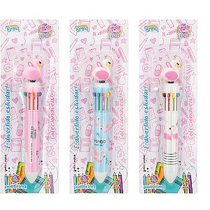 Caneta Esferográfica Multicolorida Blister com 1 (display com 12)