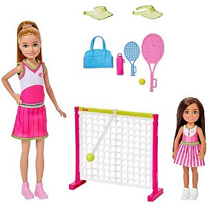 Barbie Family Chelsea + Stacie Aula de Tênis