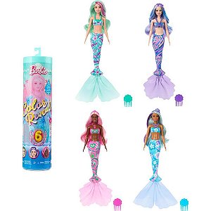 Barbie Reveal Color - Série Sereia Surpresa Caixa com 06