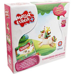 Livro Brinquedo Ilustrado Unicórnio Encantado com Massa