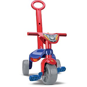 Triciclo Tchuco Heróis Super Teia com Empurrador