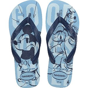 Chinelo Havaianas Licenciado TOP Disney 37/38 Azul Lavanda