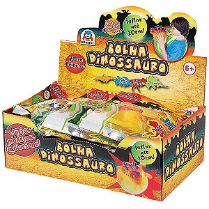 Brinquedo Diverso Bolha Dinossauro - DP com 12 Unidades