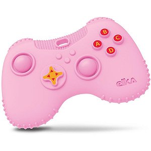 Mordedor Infantil Controle Gamepad Rosa