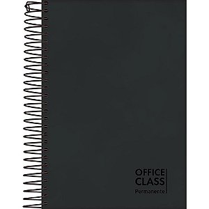 Agenda Permanente Office CLASS Preta 200 Folhas 130X188MM Pacote com 03