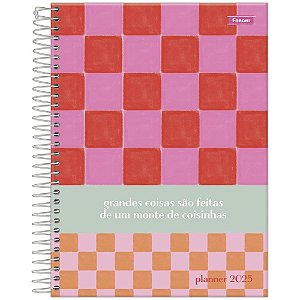 AGENDA/PLANNER 2025 DIZ AI Espiral 80 Folhas 177X240MM Pacote com 03