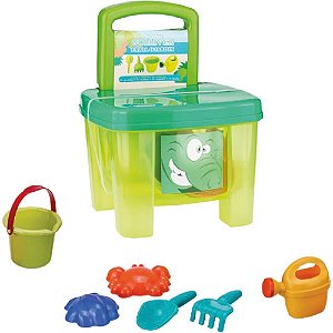 Baldinho de Praia Acqua Cadeira de Praia 6 Peças