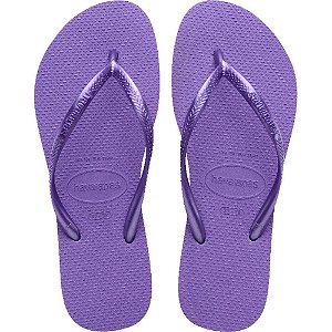 Chinelo Havaianas Feminino SLIM 37/38  Lilas Escuro PAR