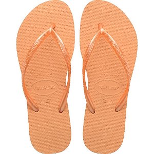Chinelo Havaianas Feminino SLIM 39/40 Pessego PAR