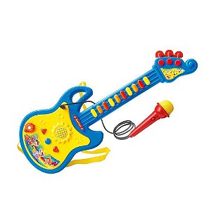 Brinquedo para Bebê Guitarra com Microfone SOM/LUZ