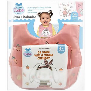 Livro para Banho Meu LIVRO-BABADOR Rosa 6 Páginas