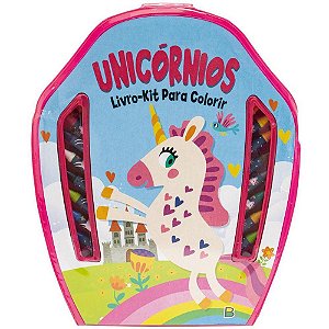 Maleta para Pintura Unicórnios 24 Peças