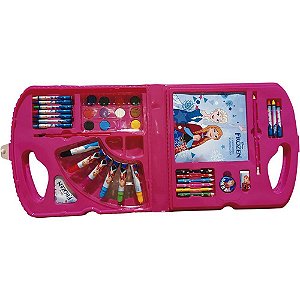 Maleta para Pintura Frozen KIT C/39 Peças
