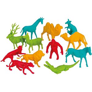 Miniatura Colecionável Festival Zoológico 6 Figuras Pacote