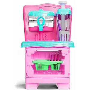 Brincando de Casinha Acqua Bubble 50CM com Acessórios