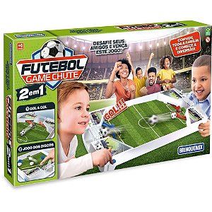 Futebol de Botão Futebol Game Chute 2 em 1 52X52CM