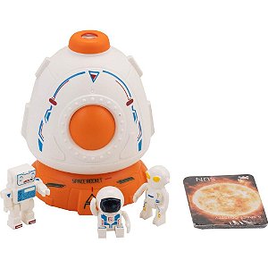 Brinquedo Diverso Foguete 3 ASTRONAUTAS/PROJETOR