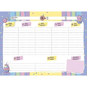 AGENDA/PLANNER Permanente BE HAPPY 53F. 275X200MM Pacote com 10