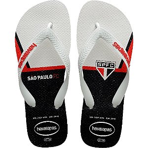 Chinelo Havaianas Licenciado TOP São Paulo 41/2 Branco PAR
