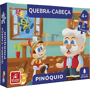 QUEBRA-CABEÇA Madeira Pinoquio 24 Peças