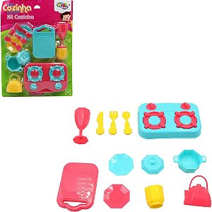 Brincando de Casinha KIT Cozinha Super Cook 12 Peças