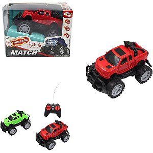 Carrinho Controle Remoto MATCH C/ LUZ 7 Funções Pilha 1:43