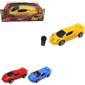 Carrinho Controle Remoto NEXT com LUZ 3 Funções 1:24