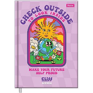 Agenda Permanente CLIFF Capa Dura 160 Folhas 123X166MM Pacote com 4