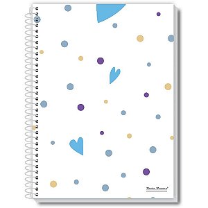 Caderneta 1/8 Loop 80 Folhas Capa Dura - Femininas - 10X14 CM - Display com 20 Unidades