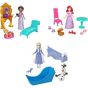 Boneca Disney Princesa Mini Boneca com Acessórios - 8 CM