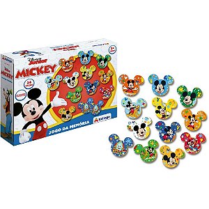 Jogo da Memória em Madeira Mickey CLUB House 24 Peças