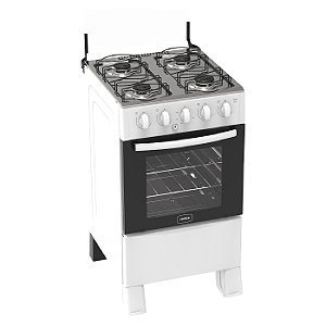 Fogão 4 Bocas Realce Ares Plus Branco com Acendimento Automático ...