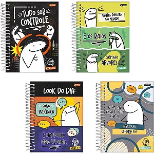 Agenda 2025 FLORK CD Espiral 352 Páginas 133X178MM - Pacote com 4 Unidades
