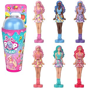 Barbie LAND POP Reveal Mini Boneca Sortidas - Caixa com 10 Unidades