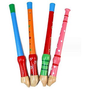 Instrumento Musical Flauta Infantil 32,5 CM - Sortido