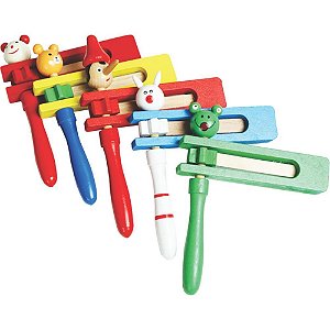 Instrumento Musical Catraca Infantil 15 CM - Sortido