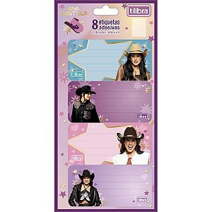 Etiqueta Escolar Decorada ANA Castela com 8 Etiquetas 100X208MM - Pacote com 10