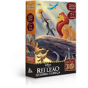 QUEBRA-CABEÇA Cartonado Rei Leão 200 Peças