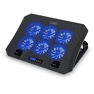 Suporte para Notebook Propmax HIGH com 5 Ajustes e 6 Ventiladores USB