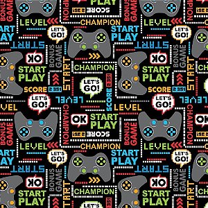 Papel de Presente Bobina Couche 60CM MOD.197 Game - Bobina com 100 Metros