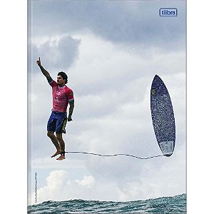 Caderno Brochurão Capa Dura Gabriel Medina 80 Folhas - Pacote com 5 Unidades