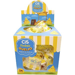 Borracha Decorada CIS Fantasia Cheese - Display com 24 Unidades