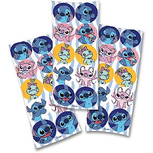 Adesivos Decorados STITCH NEW 9,5X23CM Pacote com 30 Unidades
