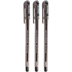 Caneta Esferográfica MY TECH 0.7MM Preta – Caixa com 25 Unidades